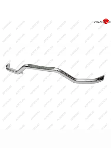 Защита заднего бампера с прост. нержавейка d63.5 (Волна), Техно Сфера (нержавейка) Лада ВАЗ 2123 (Нива Шевроле) (2002-2021) дорестайлинг, 1 рестайлинг, 2 рестайлинг