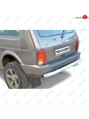 Защита заднего бампера нержавейка (труба), Техно Сфера (нержавейка) Лада ВАЗ нива 4х4 ( 2131,  2121) (2014-2021) Урбан 3 дв. дорестайлинг, Урбан 5 дв. дорестайлинг, Урбан, Урбан 5 дв. рестайлинг