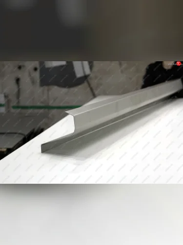 Левый ремонтный порог AUTOFERRUM (Холоднокатаная сталь 1 мм) KIA Rio 1 DC дорестайлинг седан (2000-2002)