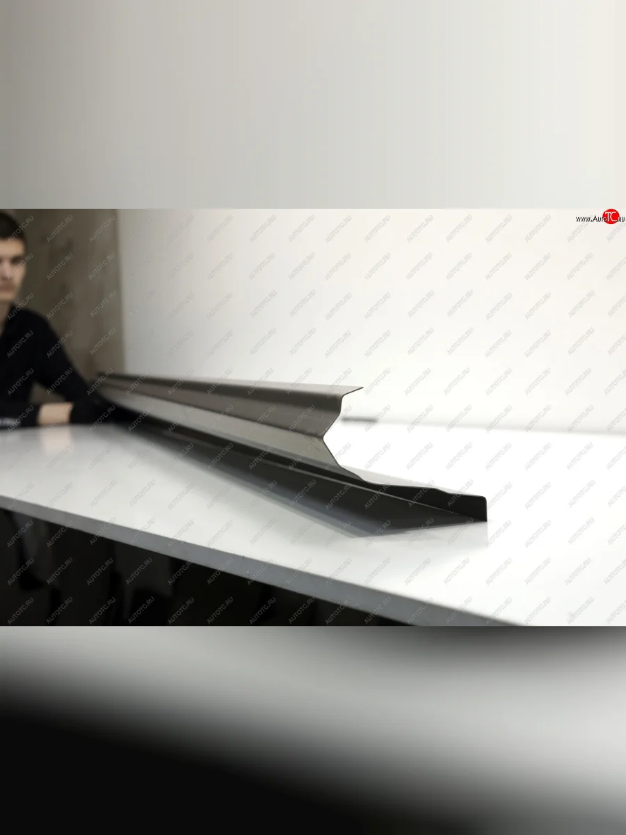 Правый ремонтный порог (с усилителем) AUTOFERRUM Mitsubishi Carisma (1999-2004) (Холоднокатаная сталь 1 мм)  в Перми Пермском крае