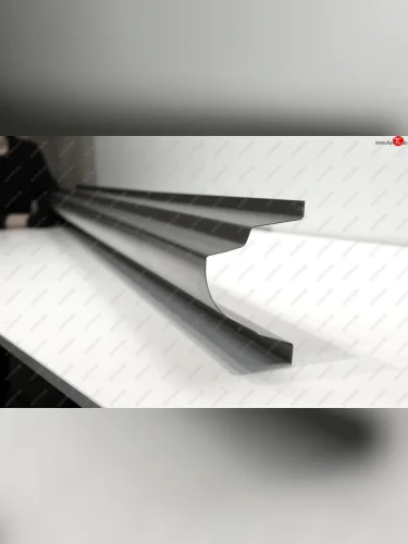 Правый ремонтный порог (с усилителем) AUTOFERRUM (Оцинкованная сталь 1 мм.) Mitsubishi Pajero Sport PA рестайлинг (2004-2008)