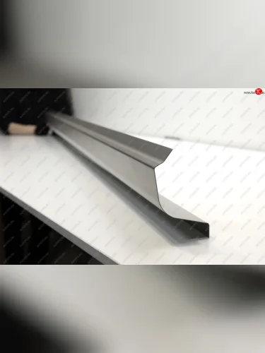 Правый ремонтный порог (с усилителем) AUTOFERRUM (Холоднокатаная сталь 1.2 мм) Subaru Impreza GD седан дорестайлинг (2000-2002)