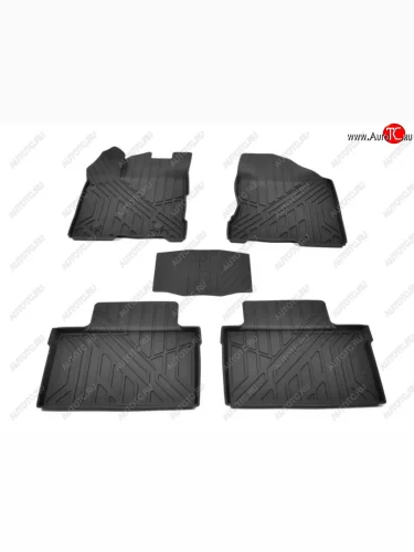 Ковер литьевой салонный Norplast Lidec (черный) Лада ВАЗ Веста  2180 (2015-2023) седан дорестайлинг