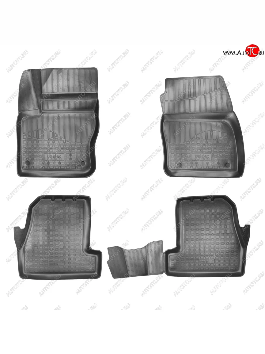 Ковер литьевой салонный ЗЛ Norplast  Ford Focus (2010-2015) 3 (черный)  с доставкой в г. Керчь
