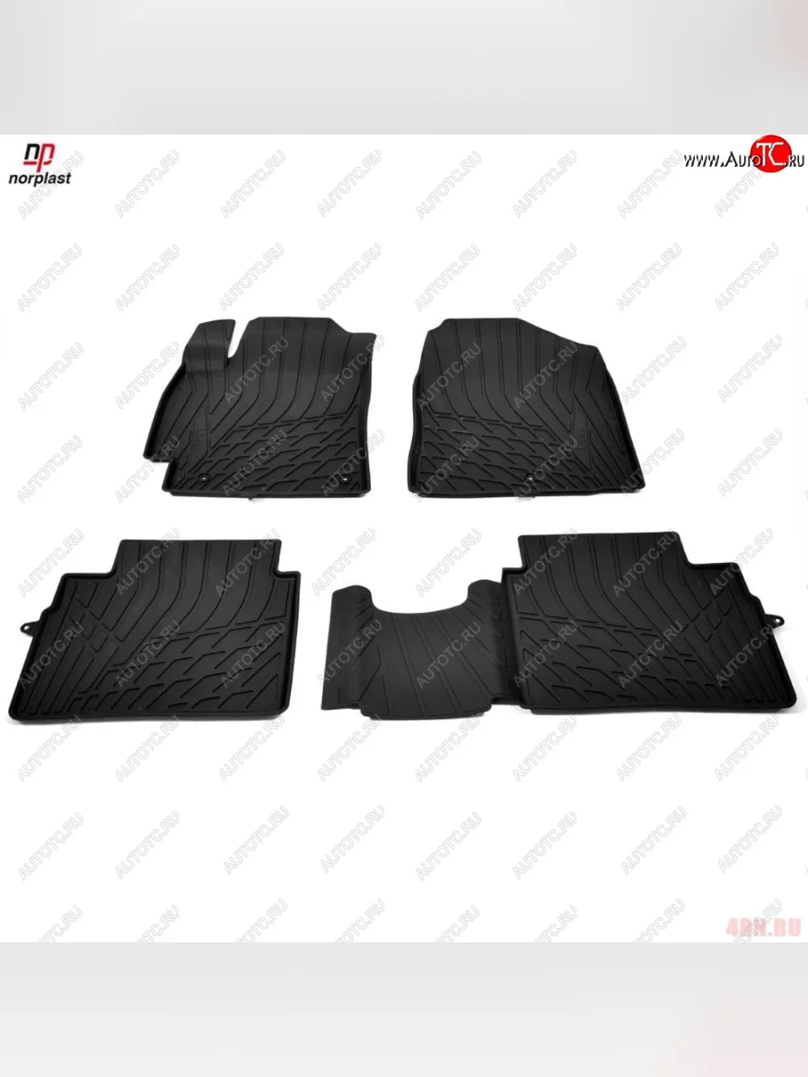 Ковер литьевой салонный ЗЛ Norplast Hyundai Elantra AD дорестайлинг (2016-2019) (черный)  в Воронеже Воронежской области