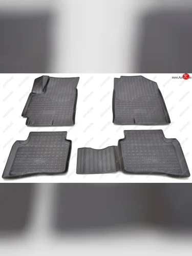 Ковер литьевой салонный ЗЛ Norplast (черный) Hyundai Solaris  HCR (2017-2020), KIA Rio ( X-line,  4 YB) (2017-2021)