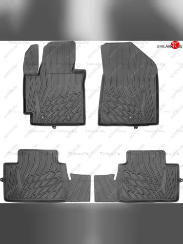 Ковер литьевой салонный ЗЛ Norplast (черный) KIA Soul  PS (2017-2019) рестайлинг