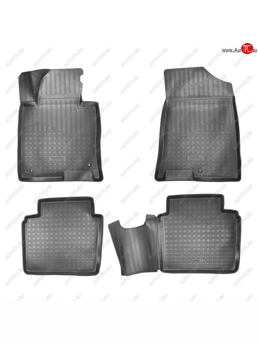 Комплект ковриков в салон Norplast Lidec KIA Optima 4 JF дорестайлинг седан (2016-2018) (черный)  с доставкой в г. Пермь