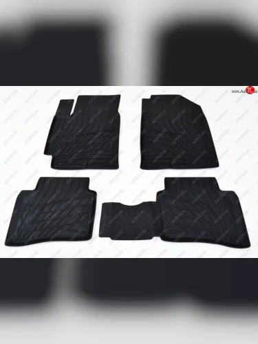 Ковер литьевой салонный ЗП Norplast KIA Rio 3 QB хэтчбек 5 дв. рестайлинг (2015-2017) (черный)