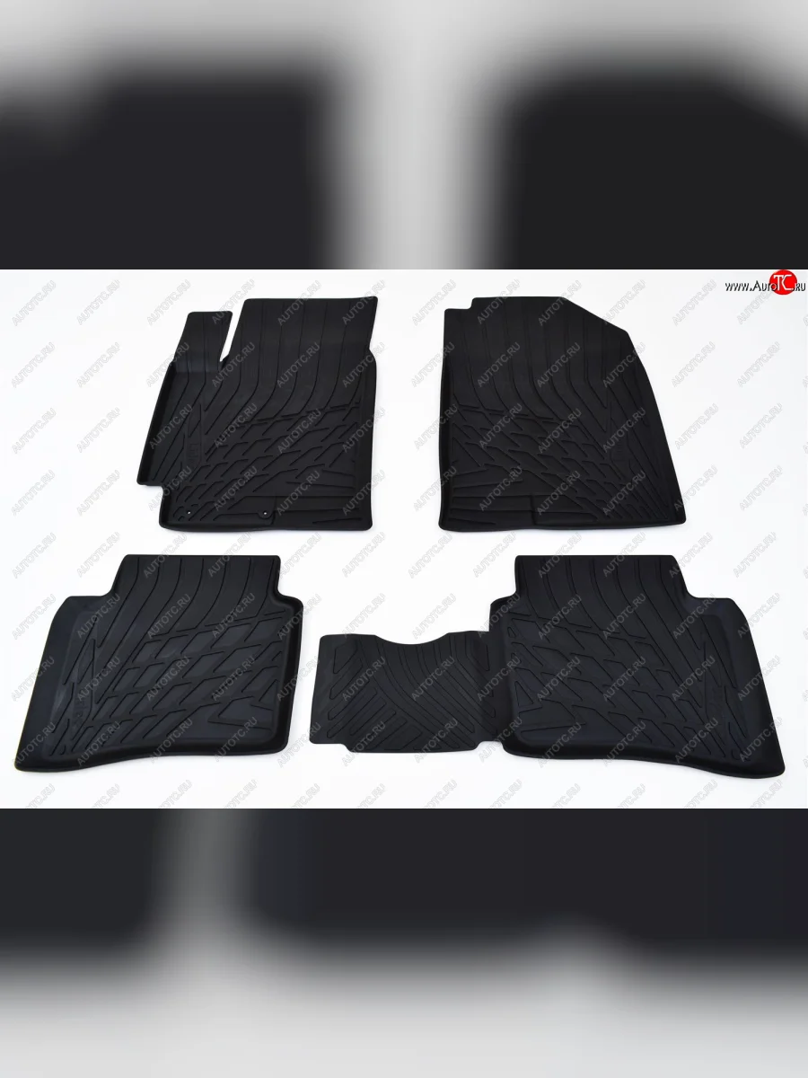 Ковер литьевой салонный ЗП Norplast  KIA Rio (2015-2017) 3 QB (черный)  с доставкой в г. Пермь