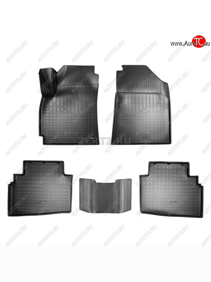 Ковер литьевой салонный ЗП Norplast  KIA Seltos (2019-2025) (черный)  с доставкой в г. Пермь