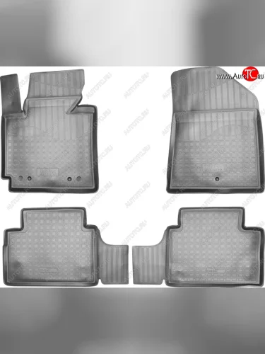 Ковер литьевой салонный ЗП Norplast (черный) KIA Soul  PS (2017-2019) рестайлинг