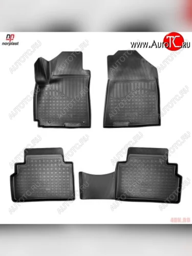 Ковер литьевой салонный ЗП Norplast (черный) KIA Soul  SK3 (2018-2022)