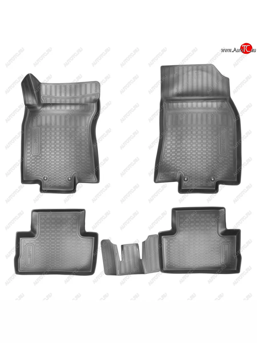 Ковер литьевой салонный ЗП Norplast Nissan Qashqai 2 J11 дорестайлинг (2013-2019) (черный)  в Перми Пермском крае