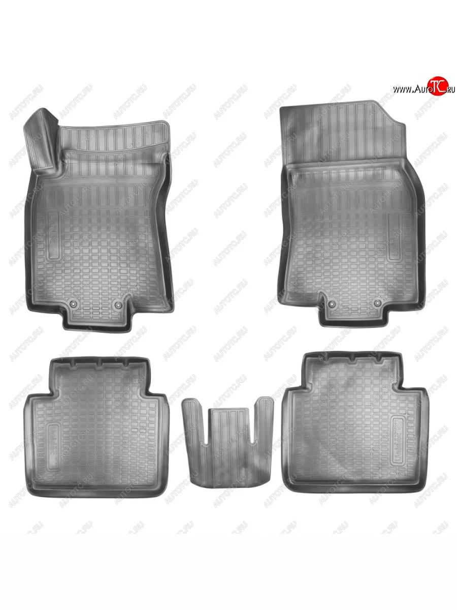 Ковер литьевой салонный ЗП Norplast  Nissan X-trail (2013-2018), Renault Koleos (2016-2025) (черный)  с доставкой в г. Керчь