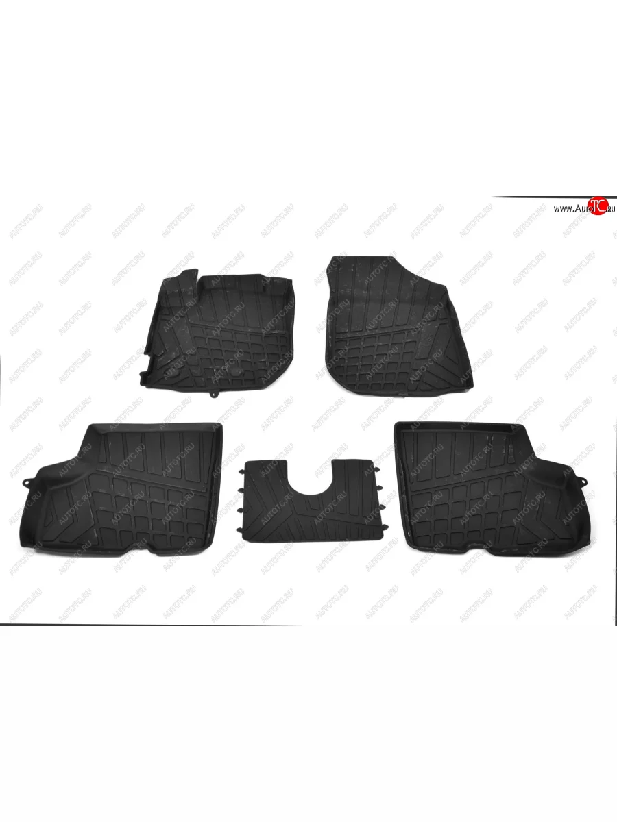 Ковер литьевой салонный ЗП Norplast Renault Kaptur дорестайлинг (2016-2020) (черный)  в Перми Пермском крае