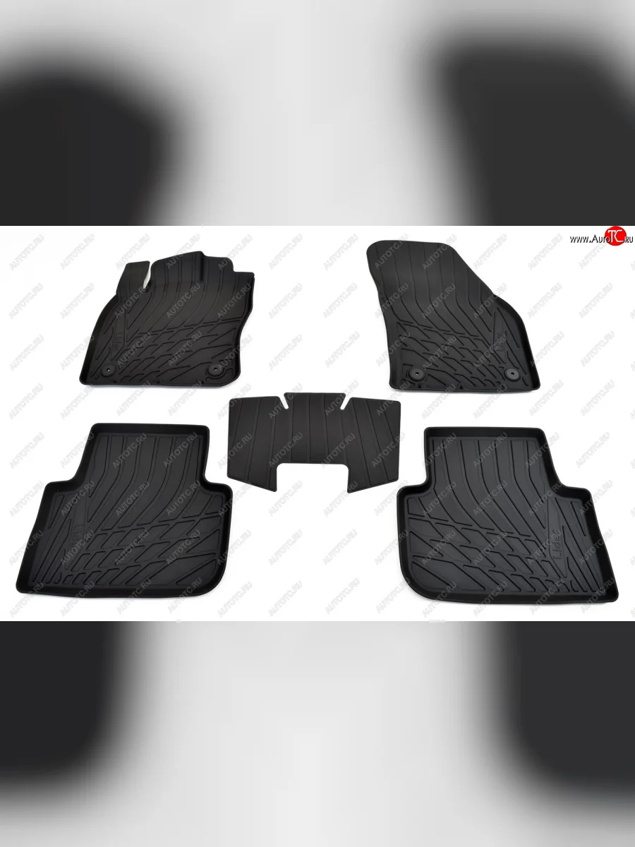  Ковер литьевой салонный ЗП Norplast  Volkswagen Tiguan (2011-2017) NF (черный)  с доставкой в г. Керчь