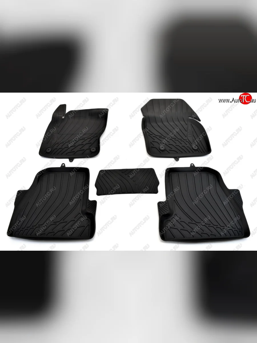 Ковер литьевой салонный ПЛ Norplast  Ford Focus (2014-2019) 3 (черный)  с доставкой в г. Керчь