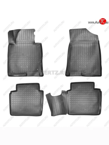 Ковер литьевой салонный ПЛ (черный) KIA Optima  4 JF (2016-2018) дорестайлинг седан