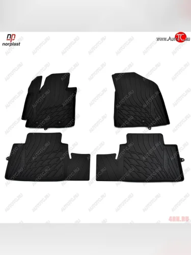 Ковер литьевой салонный ПЛ Norplast (черный) KIA Soul  PS (2017-2019) рестайлинг