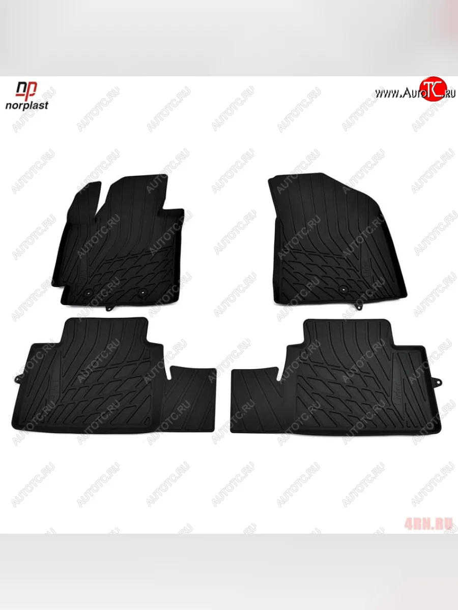 Ковер литьевой салонный ПЛ Norplast KIA Soul PS рестайлинг (2017-2019) (черный)  в Керчи Республика Крым