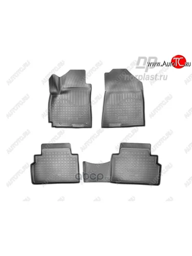 Ковер литьевой салонный ПЛ Norplast (черный) KIA Soul  PS (2017-2019) рестайлинг