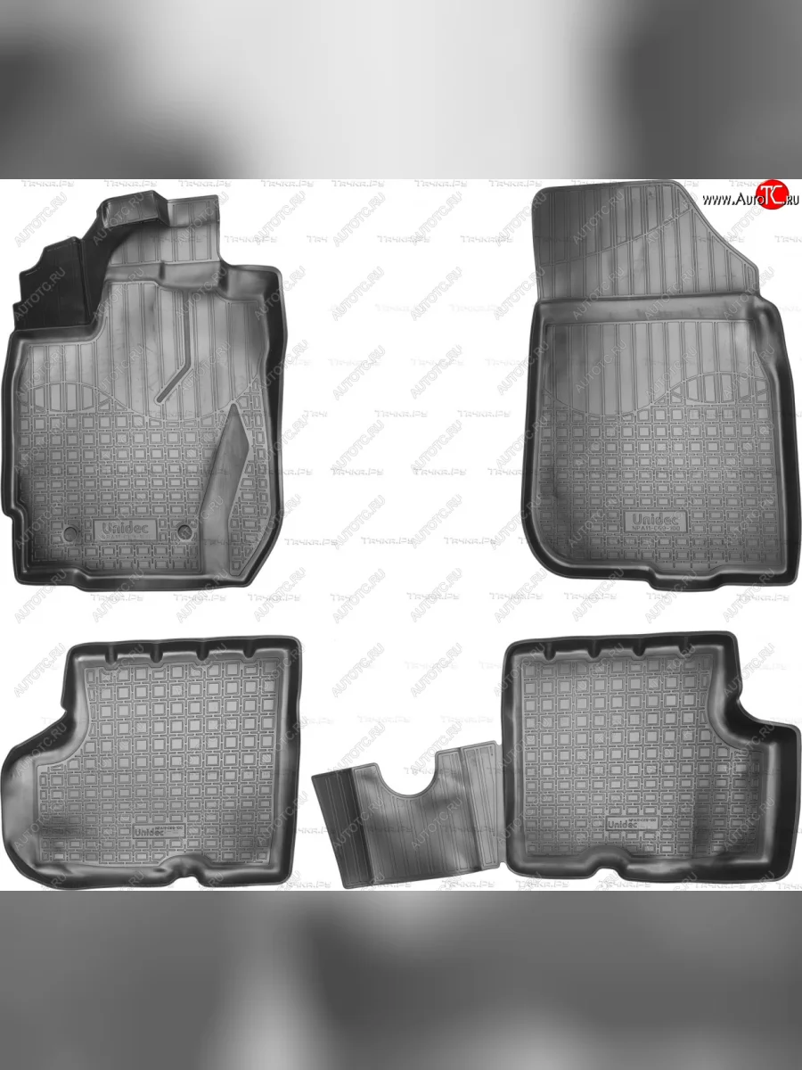 Ковер литьевой салонный ПЛ Norplast Renault Duster HS рестайлинг (2015-2021) (черный)  в Перми Пермском крае