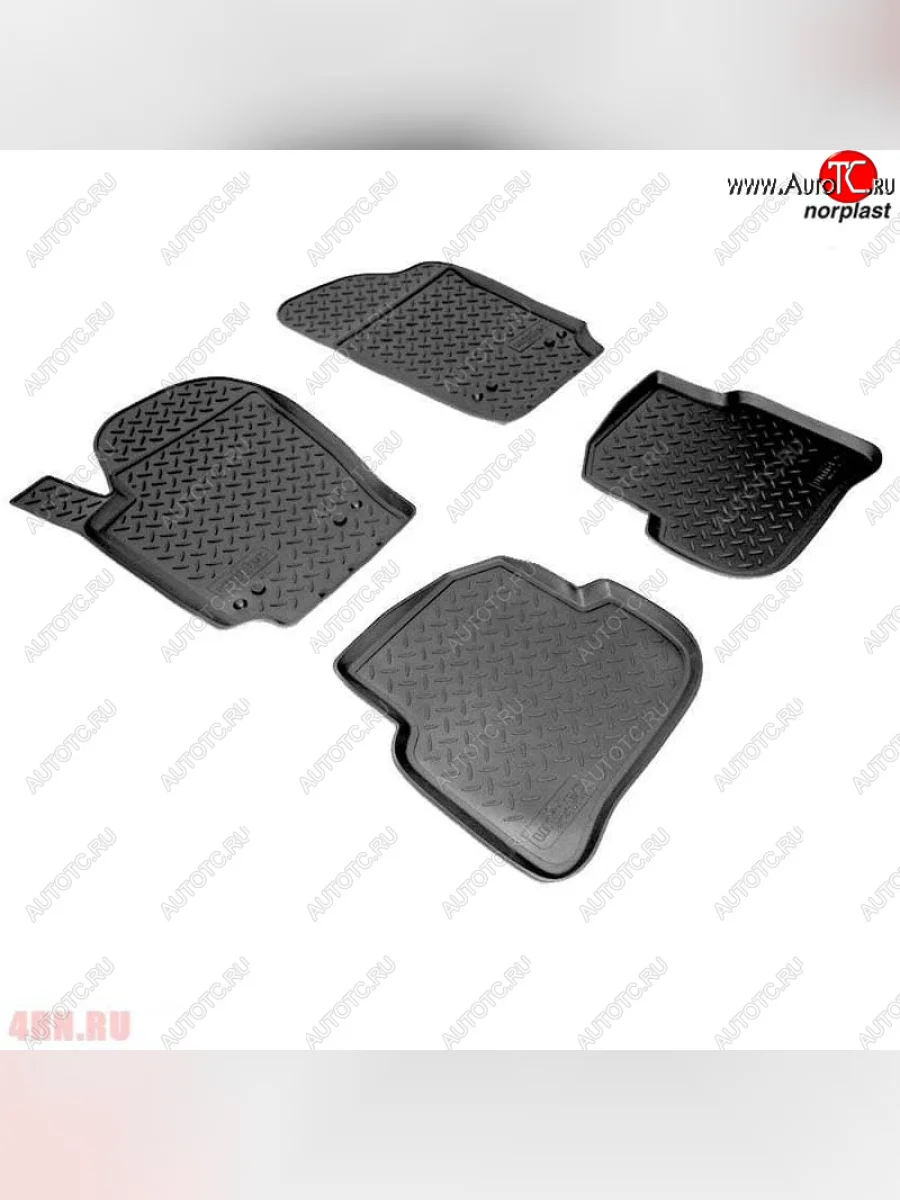 Ковер литьевой салонный ПЛ Norplast Volkswagen Polo Mk5 6R,6C,61 хэтчбек 5 дв. дорестайлинг (2009-2015) (черный)  в Самаре Самарской области