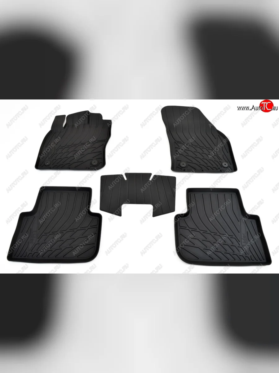 Ковер литьевой салонный ПЛ Norplast Volkswagen Tiguan Mk2 дорестайлинг (2016-2020) (черный)  в Керчи Республика Крым