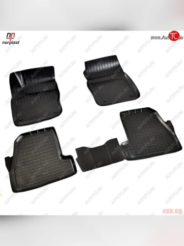 Ковер литьевой салонный ПП Norplast (черный) Ford Focus  3 (2014-2019) седан рестайлинг, универсал рестайлинг, хэтчбэк рестайлинг