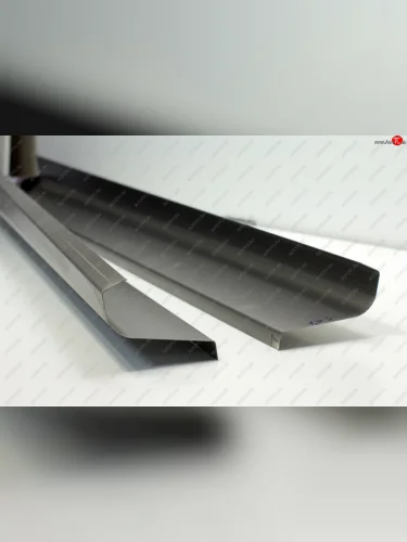 Комплект ремонтных порогов (с усилителем) AUTOFERRUM (Холоднокатаная сталь 1 мм) KIA Rio 1 DC дорестайлинг седан (2000-2002)