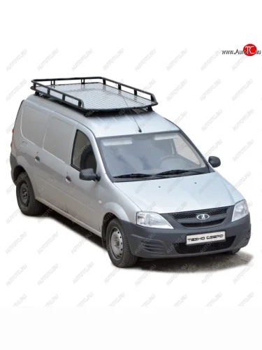 Багажник экспедиционный с алюминевым листом без передней перекладины, Трофи, Техно Сфера (Алюминевый лист) Лада ВАЗ Ларгус (2012-2025) дорестайлинг R90, рестайлинг R90