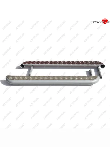  Пороги с алюминевым листом d63,5, Техно Сфера Лада ВАЗ Нива 4х4  2121 - нива 4х4 ( 2121-80,  2131,  2121 Бронто,  2121,  2121 (Legend))