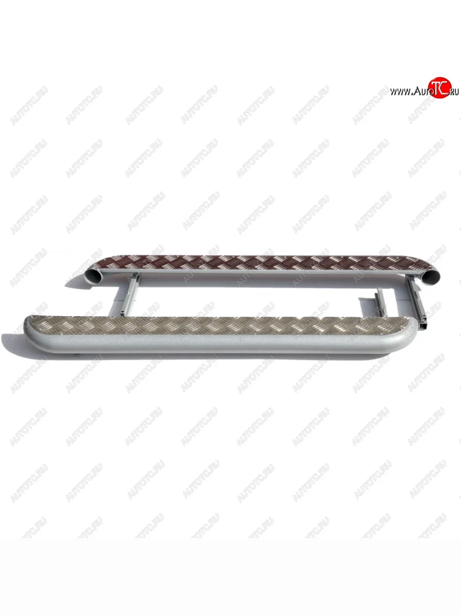  Пороги с алюминевым листом d63,5, Техно Сфера  Лада ВАЗ  Нива 4х4  2121, нива 4х4 ( 2121-80,  2131,  2121 Бронто,  2121,  2121 (Legend)) (Алюминевый лист)  с доставкой в г. Керчь