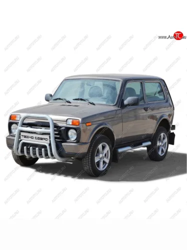 Дуга передняя верх с трубой, d63.5, Техно Сфера (Черный) Лада ВАЗ нива 4х4 ( 2131,  2121,  2121 (Legend)) (2014-2025) Урбан 3 дв. дорестайлинг, Урбан 5 дв. дорестайлинг, Урбан, Урбан 5 дв. рестайлинг, (Legend) 5 дв. 2-ой рестайлинг, 3 дв. 2-ой рестайлинг