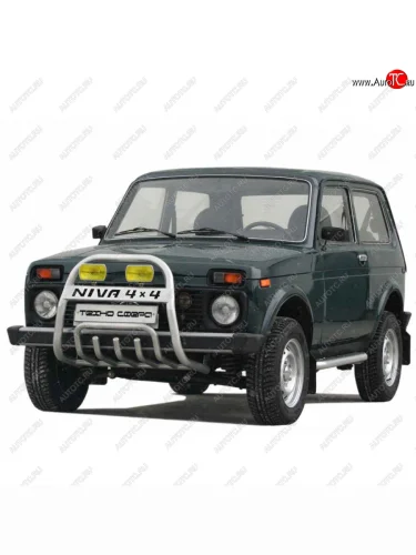 Дуга передняя с защитой d51, Техно Сфера Лада ВАЗ нива 4х4  2131 (1993-2025) 5 дв. дорестайлинг, Урбан 3 дв. дорестайлинг, Урбан 5 дв. дорестайлинг, 5 дв. 1-ый рестайлинг, Урбан 5 дв. рестайлинг, (Legend) 5 дв. 2-ой рестайлинг