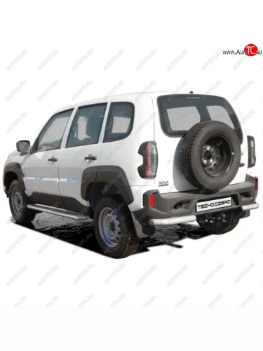 Защита заднего бампера, d63,5 Уголки Люкс, Техно Сфера Лада ВАЗ Нива Трэвел (2021-2025) (212300-80)