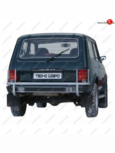 Защита заднего бампера с защитой фонарей, Техно Сфера Лада ВАЗ нива 4х4  2131 (1993-2025) 5 дв. дорестайлинг, Урбан 3 дв. дорестайлинг, Урбан 5 дв. дорестайлинг, 5 дв. 1-ый рестайлинг, Урбан 5 дв. рестайлинг, (Legend) 5 дв. 2-ой рестайлинг