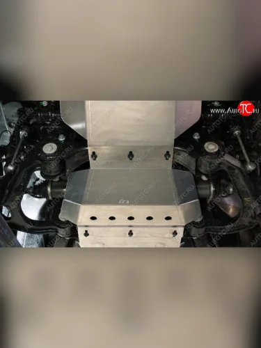 Защита картера (2.0L 4WD, алюминий 4мм) ТСС Тюнинг BAIC BJ40 (2022-2025)