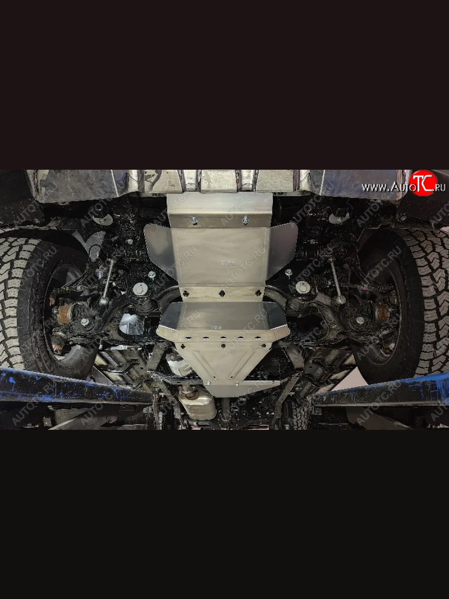 Комплект защиты (радиатора/картера/АКПП/раздатки, 2.0L 4WD, алюминий 4 мм) ТСС Тюнинг BAIC BJ40 (2022-2025)  в Перми Пермском крае