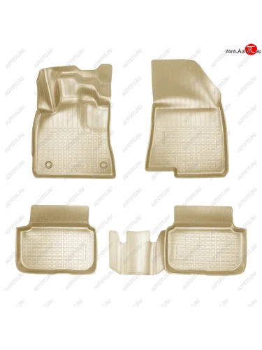 Коврики салонные Norplast (бежевый) Dacia Logan LJI седан дорестайлинг (2020-2022)
