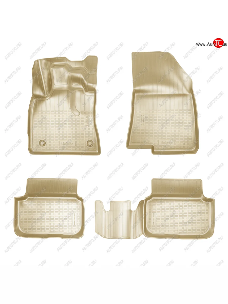Коврики салонные Norplast Dacia Logan LJI седан дорестайлинг (2020-2022) (бежевый)  в Керчи Республика Крым