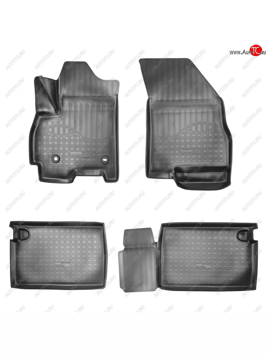 Norplast  Коврики салонные  EXEED LX (2021-2025) (черный)  с доставкой в г. Пермь