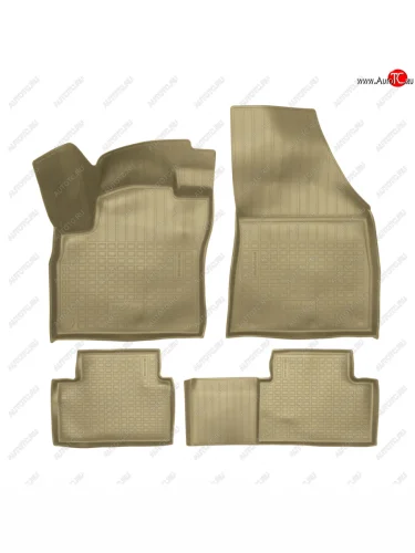 Коврики салонные Norplast (бежевый) FAW Bestune T55 (2021-2025)