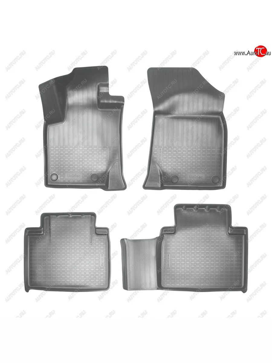 Коврики салонные Norplast Geely Atlas Pro NL3 (2019-2025) (серый)  с доставкой в г. Керчь