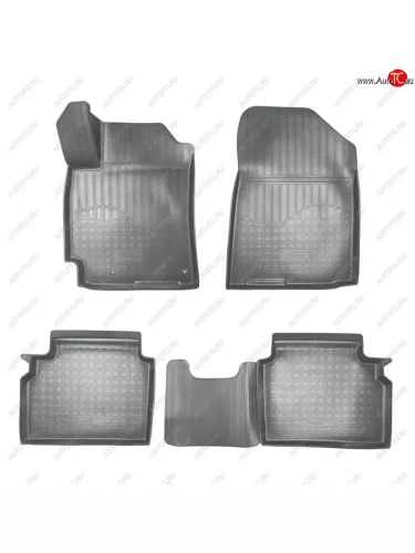 Коврики салонные Norplast (серый) KIA Cerato 4 BD дорестайлинг седан (2018-2021)