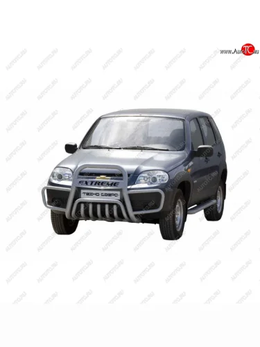 Передок с ушами с дополнительной защитой двигателя с полимерным покрытием, Техно Сфера Лада ВАЗ 2123 (Нива Шевроле) 1 рестайлинг (2009-2020)