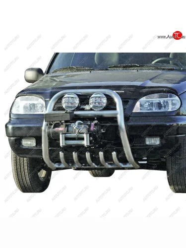 Передок под лебедку с полимерным покрытием d63.5, Техно Сфера Лада ВАЗ 2123 (Нива Шевроле) 1 рестайлинг (2009-2020)