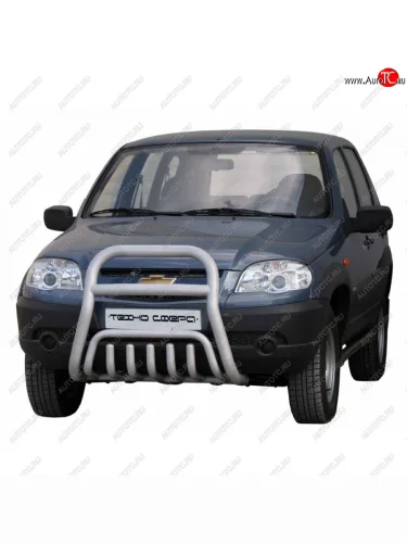 Передок труба сверху с дополнительной защитой двигателя, Техно Сфера Лада ВАЗ 2123 (Нива Шевроле) 1 рестайлинг (2009-2020)