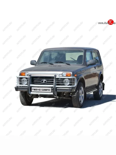 Передок загнутый без дополнитеьной защиты двигателя, Техно Сфера Лада ВАЗ нива 4х4 2131 Урбан 3 дв. дорестайлинг (2014-2019)